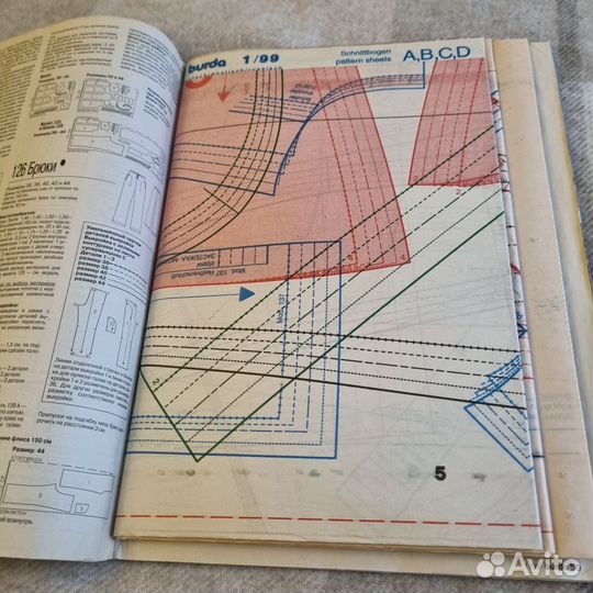 Журналы Burda moden январь 1999