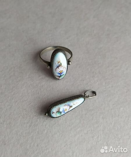 Ростовская финифть, Комплект украшений