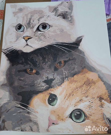 Распишу картину по номерам, алмазную мозаику