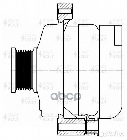 Генератор для а/м Toyota Land Cruiser Prado J15