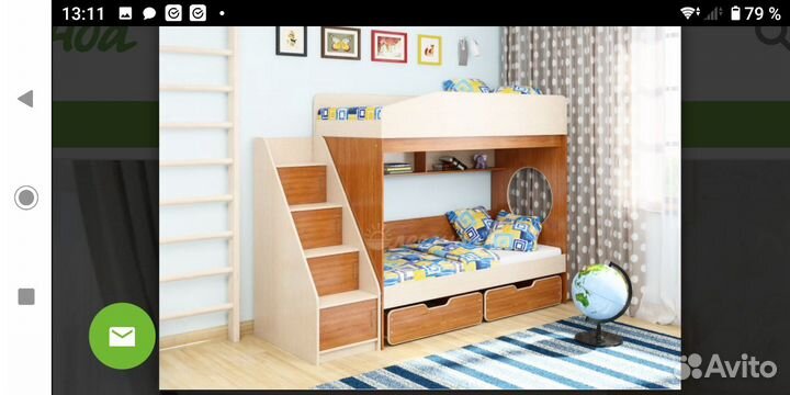 Кровать двухьярусная Легенда 10.3