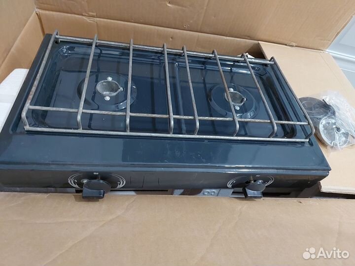 Настольная газовая плита 2 конфорки