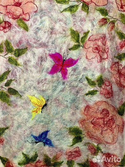 Палантин тонкая шерсть