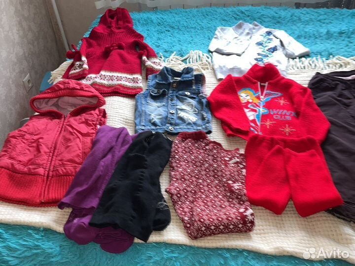 Вещи пакетом на девочку от 110 до 134