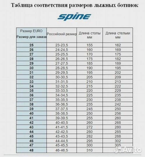 Лыжные ботинки spine SMART 357/40 (NNN) размер 42
