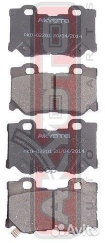 Колодки тормозные дисковые задние AKD-02201 akyoto