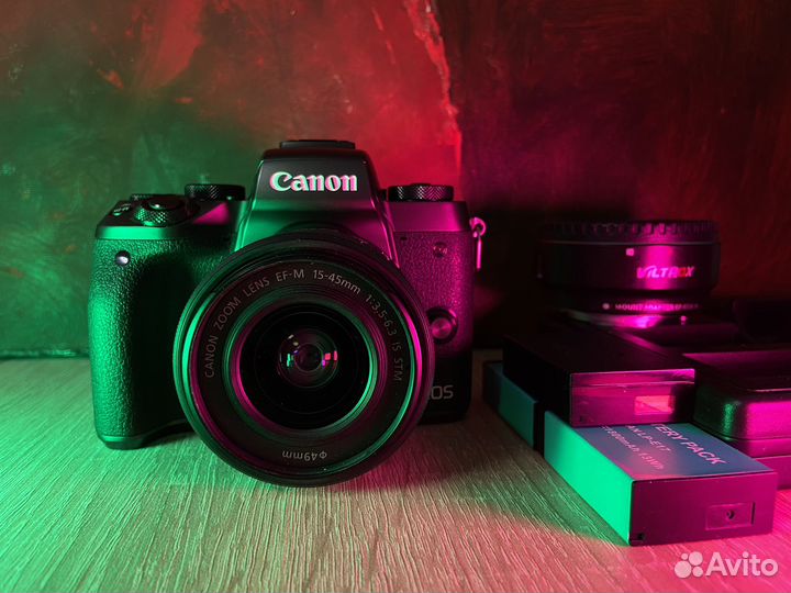 Canon EOS M5 + 18-45mm + переходник Viltrox