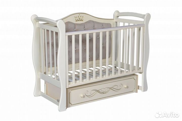 Детская кроватка julia 111 с мягкой стенкой