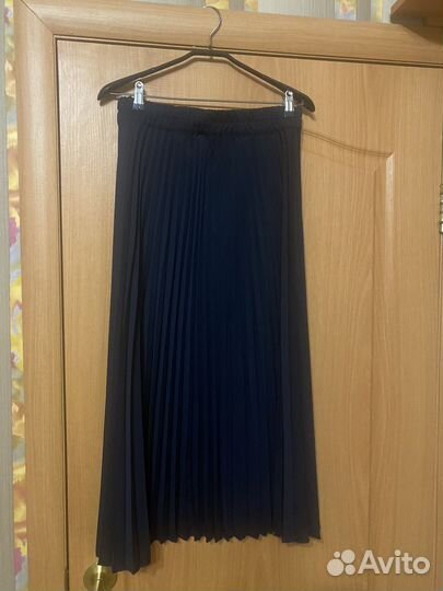 Юбка гофре длинная