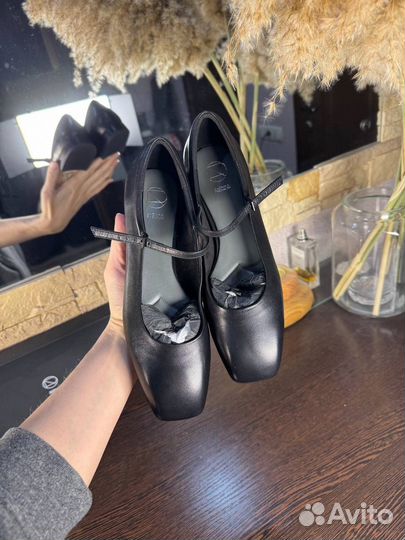 Балетки черные 38,5р Эконика Premium оригинал нов