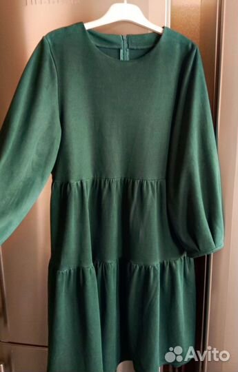 Платье замшевое в стиле Бохо 44,44-46