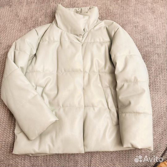 Куртка демисезонная женская 44 46 зеленая