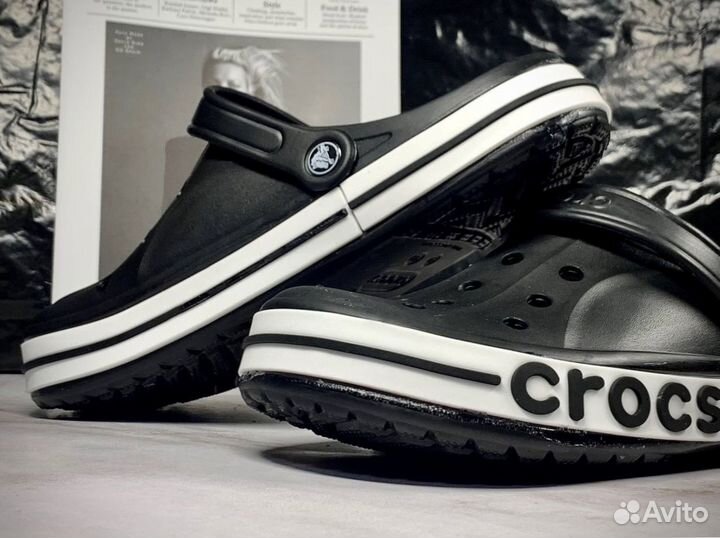 Crocs сабо черные мужские