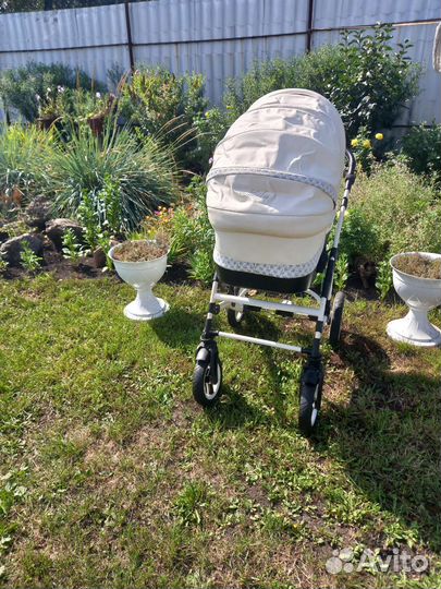 Коляска 2 в 1 Indigo эко кожа