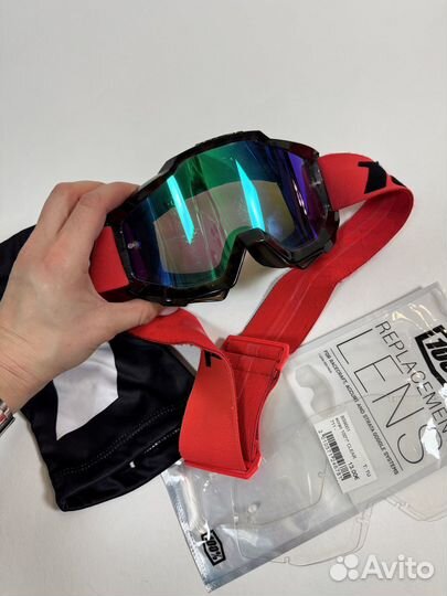 Мото маска 100% Accuri с 4мя линзами