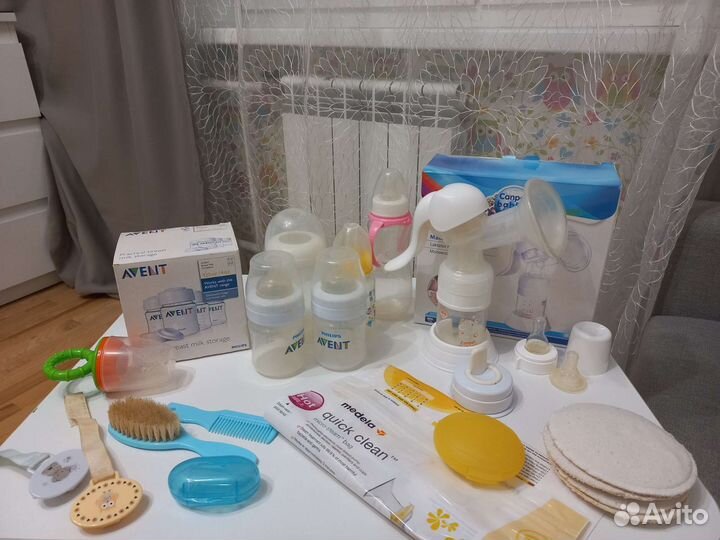 Бутылочки avent, молокоотсос, контейнеры