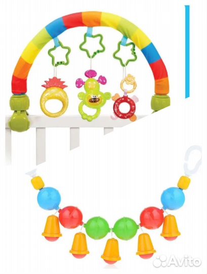 Игровая дуга и подвесная погремушка Колокольчики