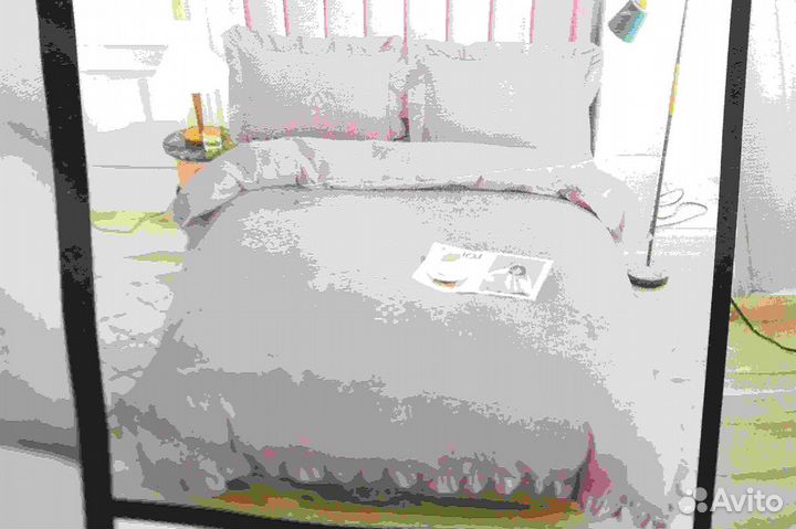 Постельное белье евро с готовым одеялом