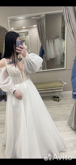 Свадебное платье новое размер 42