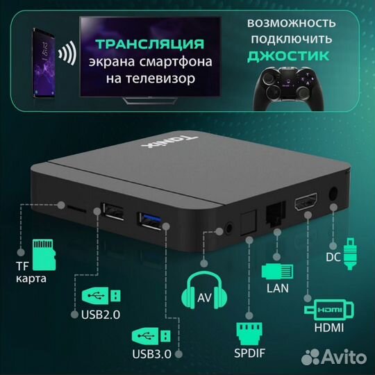 SMART TV приставка Андроид тв Tanix W2 / TX1