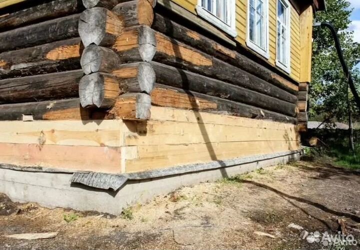 Замена венцов / лаг / пола / подъемов домов