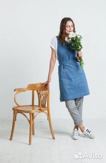 Фартук белый поварской на заказ