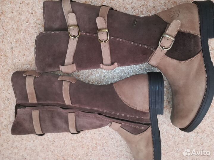 Сапоги деми. 40 нат. кожа на узкую ногу