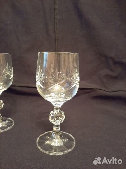 Рюмки богемский хрусталь