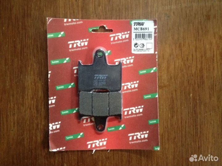 Тормозные колодки аналог TRW MCB 698