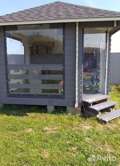 Мягкие окна для беседки