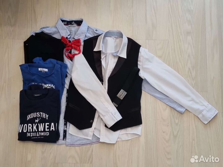 Свитер жилет рубашка 10-12 лет 6 вещ.+2 в подарок