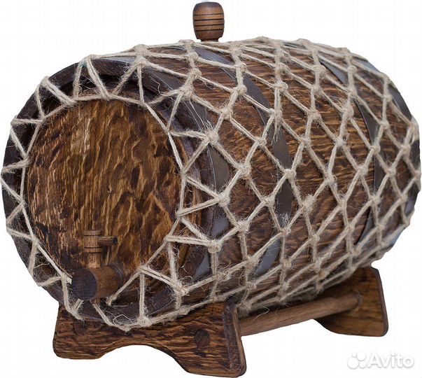 Бочка дубовая 20 л, краны, пробки, воск