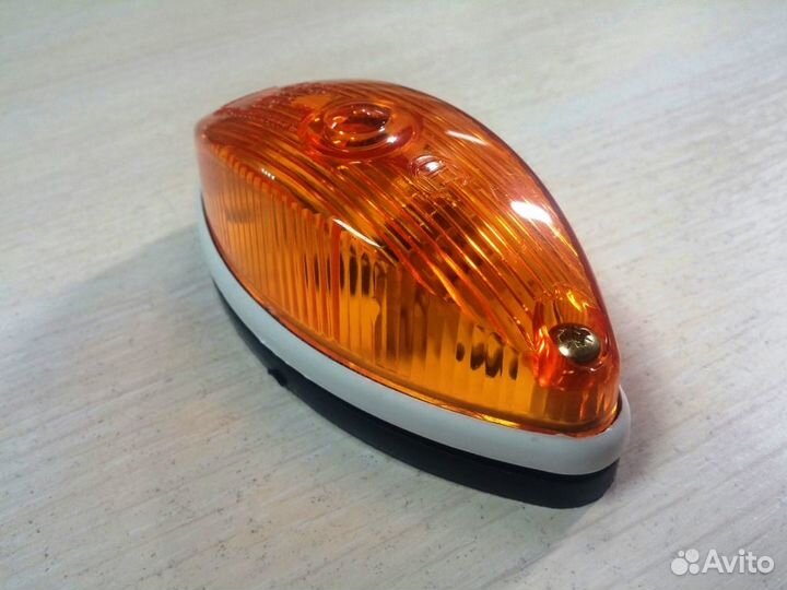Фонарь габаритный прицепа гф2О оранжевый, с лампой