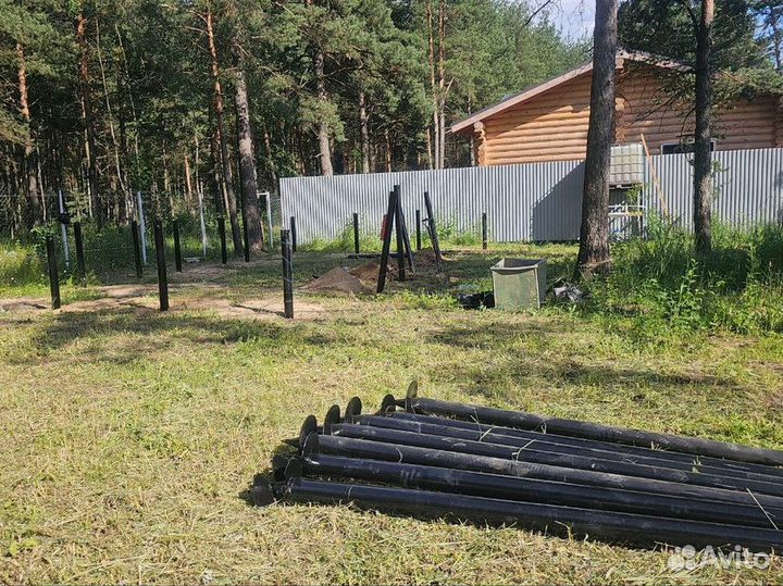 Сваи винтовые, монтаж винтовых свай. Под ключ