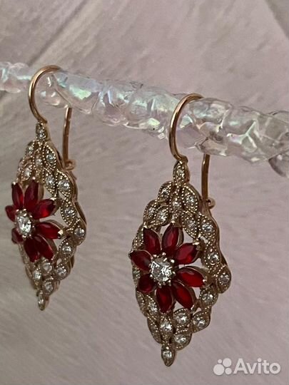 Серьги жади вес 11,74 гр