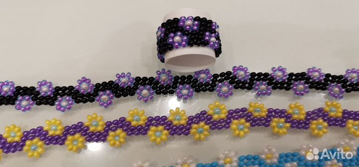 Браслет бисер Браслет из бисера кольцо