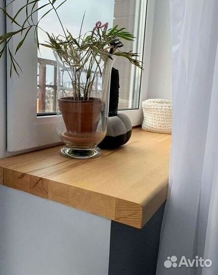 Подоконник деревянный