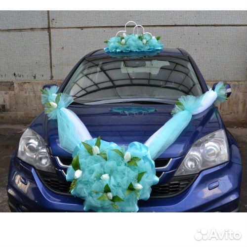 Свадебные украшения на машину