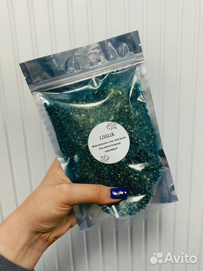 Мерцающая соль для ванн lisslik