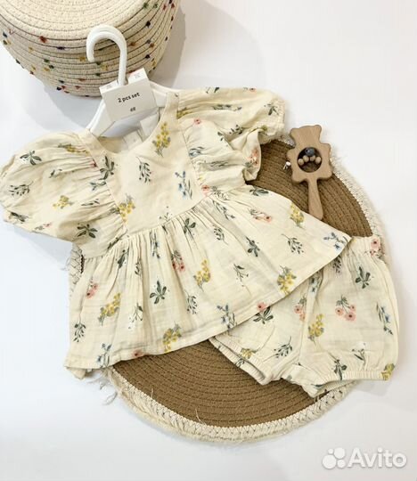 Комплект костюм на девочку h&m 68 74