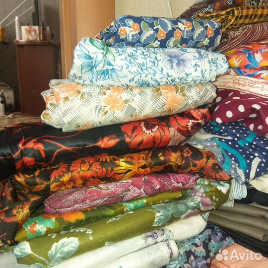 Ткань СССР винтаж с узорами