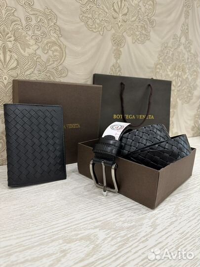 Ремень мужской и обложка на паспорт