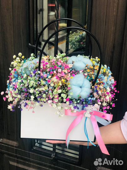 Сумочка с цветами на праздник