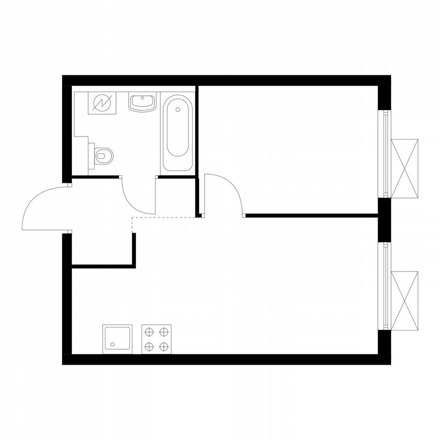 1-к. квартира, 32,6 м², 33/33 эт.