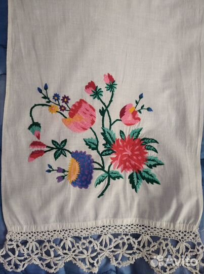Рушник старинный, вышивка