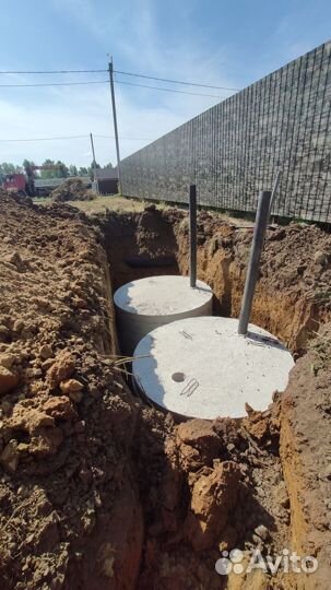 Септик из бетонных колец под ключ