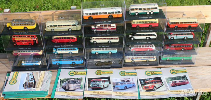 Коллекция автобусы Atlas 1:72 22шт