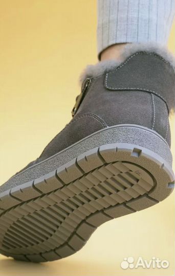 Зимние женские натуральные ботинки