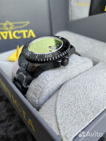 Чёрные Механические Часы Invicta Grand Diver