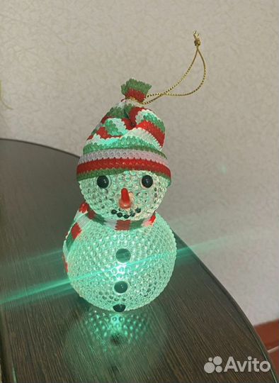 Елочные игрушки светящиеся